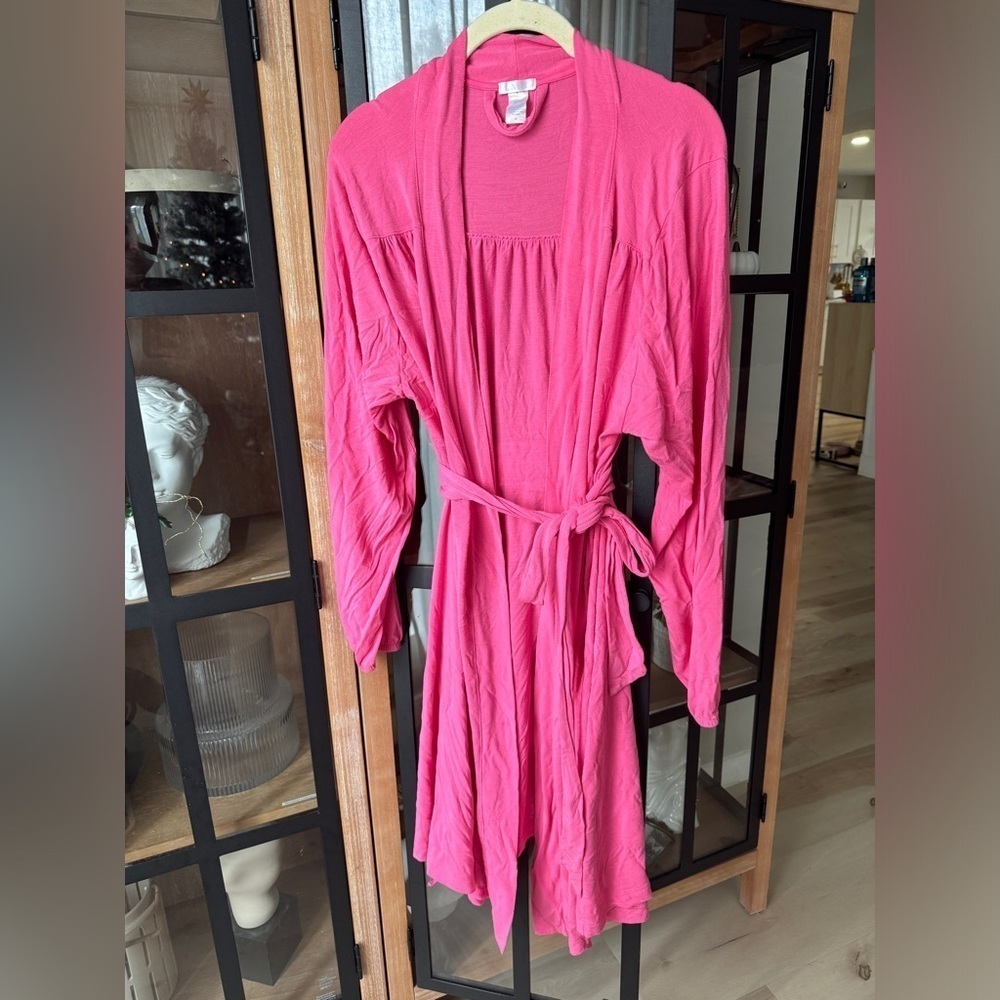 LAKE Pajamas dreamknit robe barbie pink modal